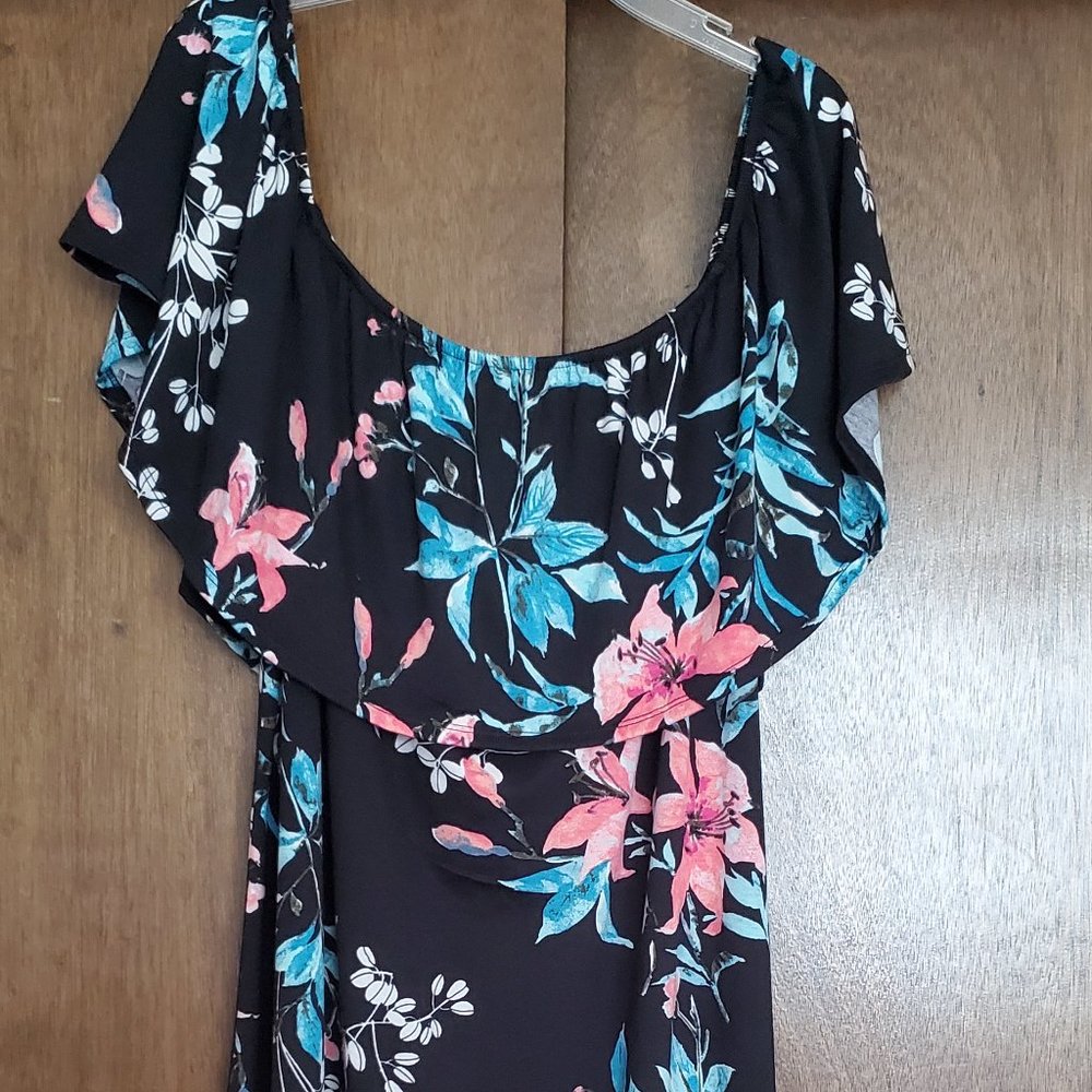 Floral Off the Shoulder Dress/Tunic